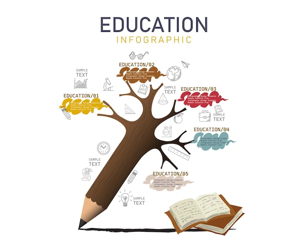 Vector education infographic 04