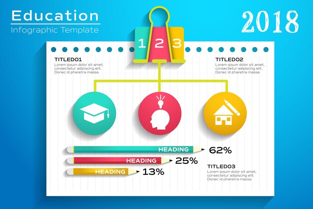 Education infographic template layout with school elements