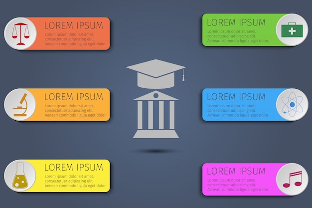 Education infographics. Concept learning.