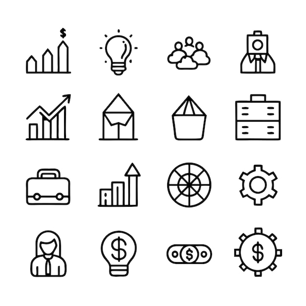 Education and Learning Icon Set Collection Vector Illustration