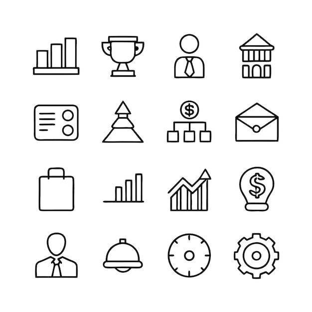 Education and Learning Icon Set Collection Vector Illustration