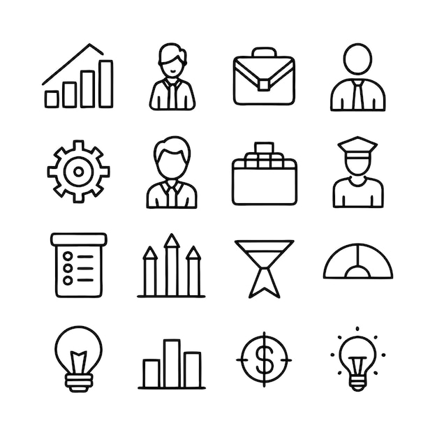 Education and Learning Icon Set Collection Vector Illustration