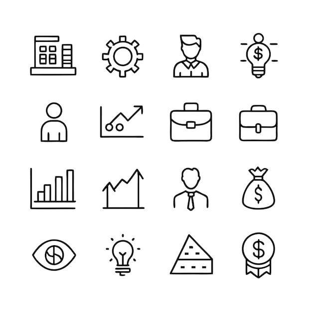 Education and Learning Icon Set Collection Vector Illustration