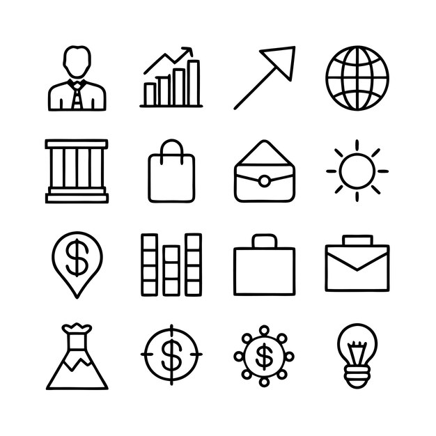 Education and Learning Icon Set Collection Vector Illustration