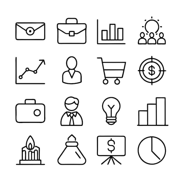 Education and Learning Icon Set Collection Vector Illustration