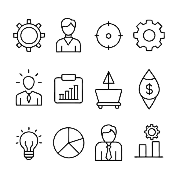 Education and Learning Icon Set Collection Vector Illustration