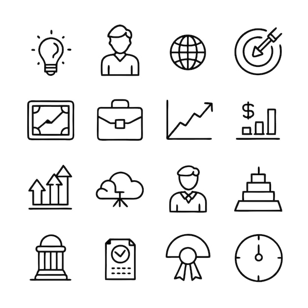 Education and Learning Icon Set Collection Vector Illustration