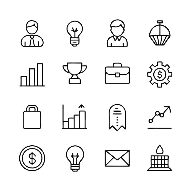 Education and Learning Icon Set Collection Vector Illustration