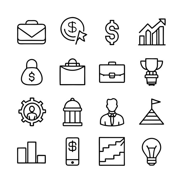 Education and Learning Icon Set Collection Vector Illustration