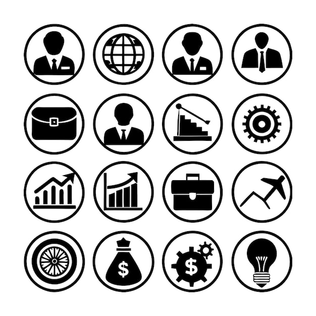 Vector education and learning icon set collection vector illustration