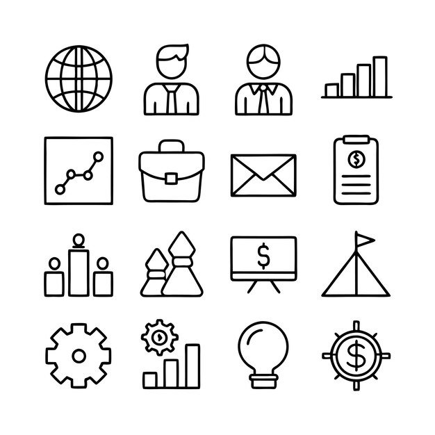 Vector education and learning icon set collection vector illustration