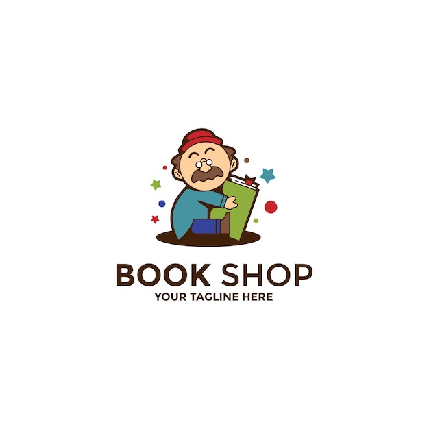 Education Logo Book Store Shop Premium Vector