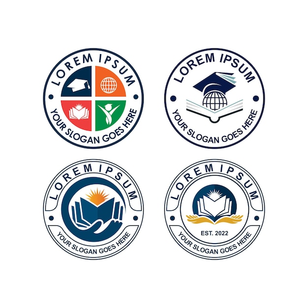 Education logo university logo vector