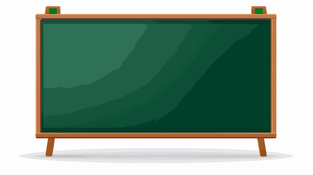 Educational Green School Writing Board Vector Illustration