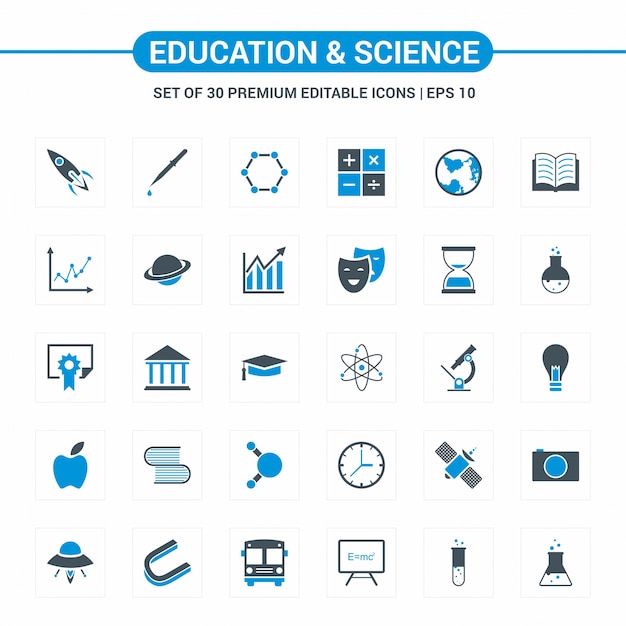 Educational and Science icons