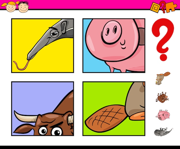 educational task with animals