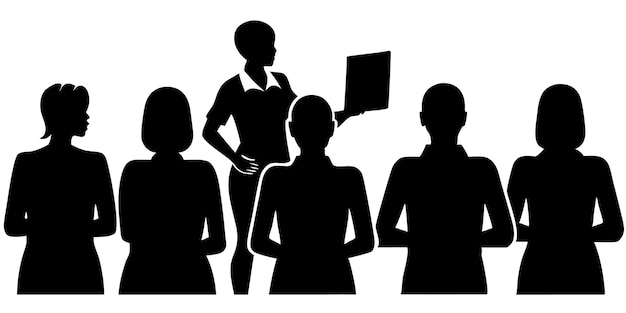 Educational Teacher Silhouettes Vector Graphics and Artwork