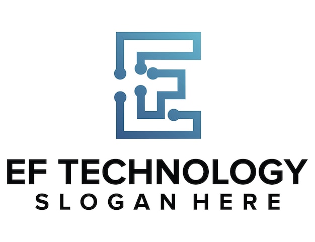 EF TECHNOLOGY LOGO VECTOR