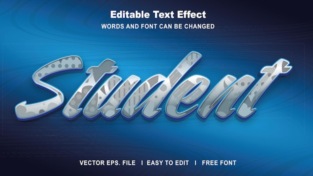 Effet De Style De Texte Verte Vecteur Premium