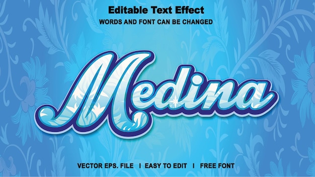 Effet de texte modifiable Vecteur Premium