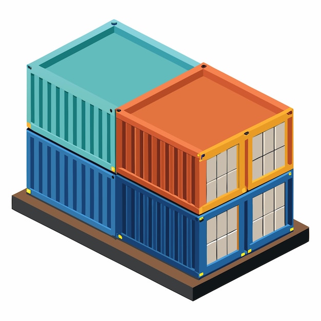 Efficient Vector Design of Cargo Container Storage Organization and Utility