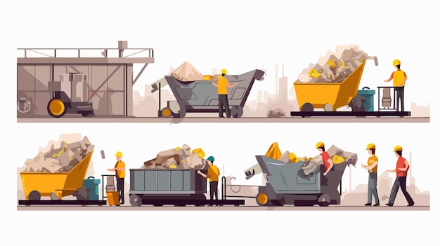 Efficient Waste Management in Facility with Garbage Sorting Conveyor