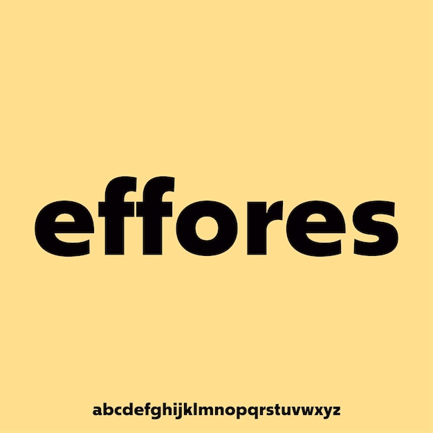 effores bold condensed font for poster and head line