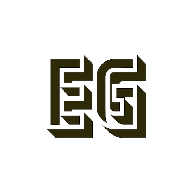 EG 3d logo design