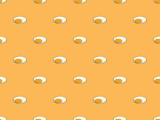 egg burger seamless art modern pattern background element flat doodle cartoon vector illustration