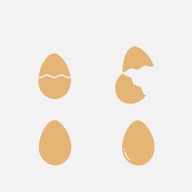 Egg food icon vector logo design template