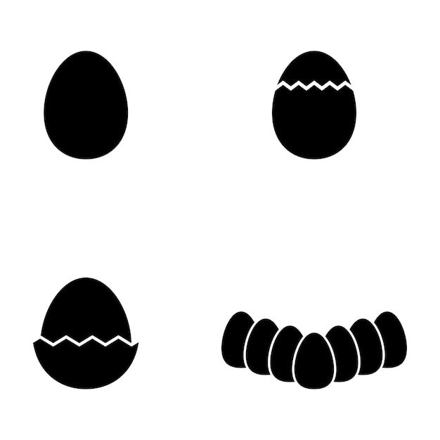 egg icon vector template illustration logo design