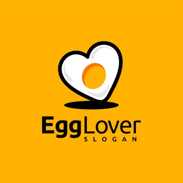 egg lover logo with simple concept