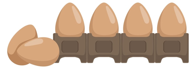 Egg pack icon Fresh farm food symbol