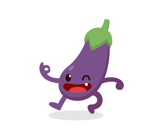 Eggplant character design.