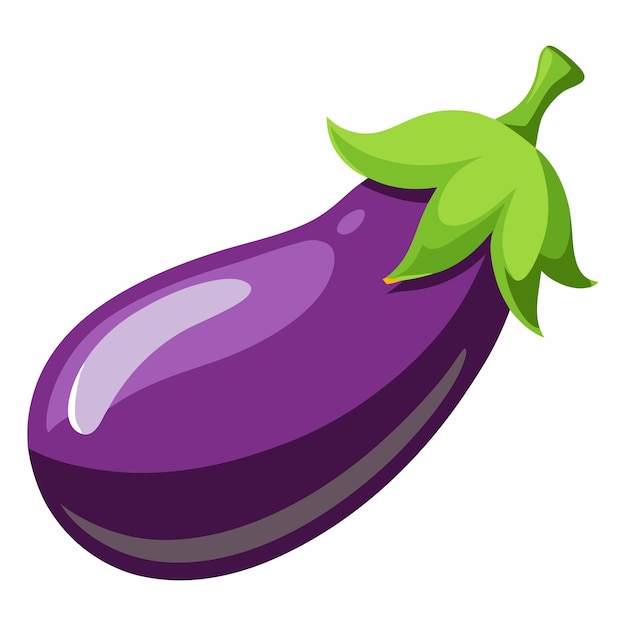 eggplant clipart cartoon style vector illustration