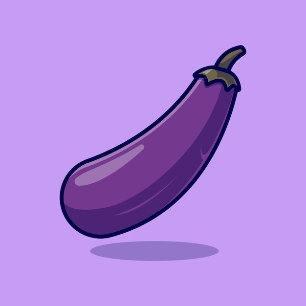 Eggplant Vector Sticker Vegetables Illustration Theme