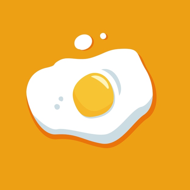 Eggs Flat cartoon style vector illustration