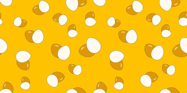 Eggs seamless pattern