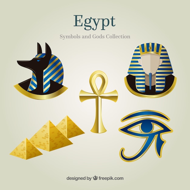 Egypt gods and symbols collectio