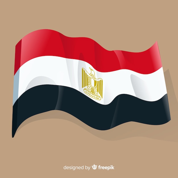 Egypt waving flag background