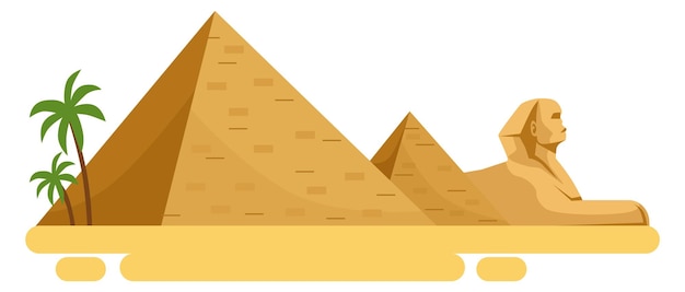 Vector egyptian ancient tomb icon cartoon historical pyramid