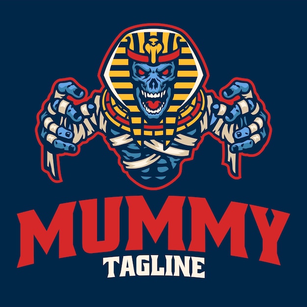 Egyptian Mummy Mascot Logo