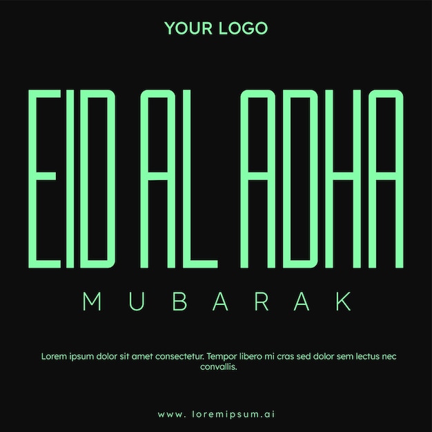 Eid al adha mubarak poster Eid Mubarak Eid al adha 2024 Eid al adha card Modern card