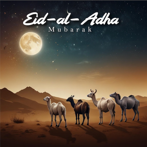 Eid al Adha Mubarak social Media post design