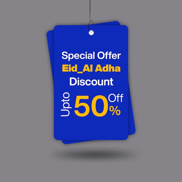 Eid Al Adha special offer sale tag