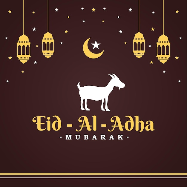 Vector eid al adha traditional festival background