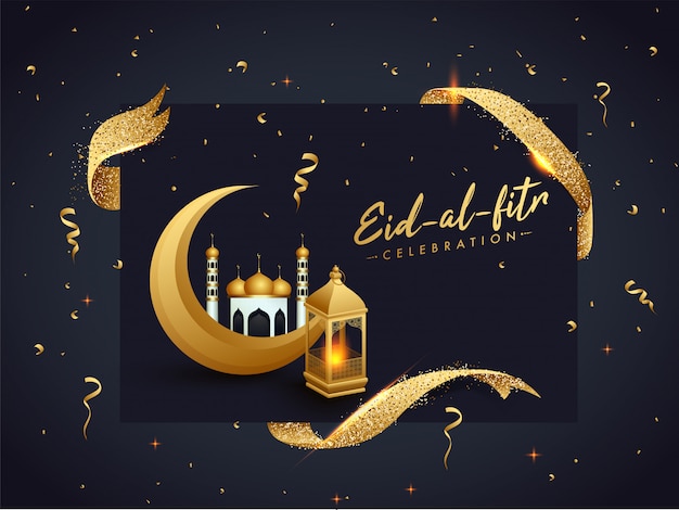 Eid-Al-Fitr celebration poster design 