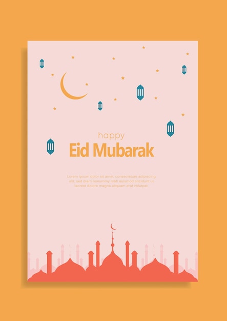 Eid al fitr poater template