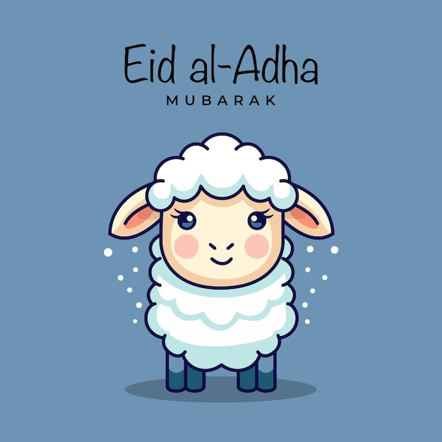 Eid alAdha Mubarak Holiday Background Vector Illustration EPS10xD