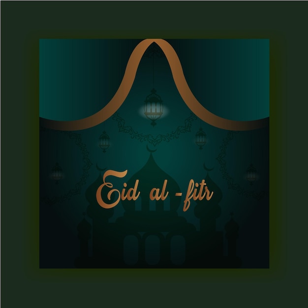 Eid alfitr instagram posts collection Free vactor template